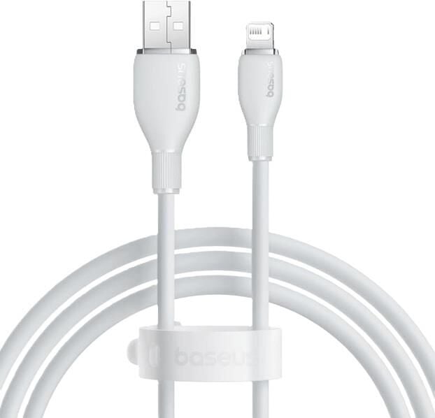Baseus USB To Ligthning  Kablo 2.4A  1.2m Beyaz (pudding series)