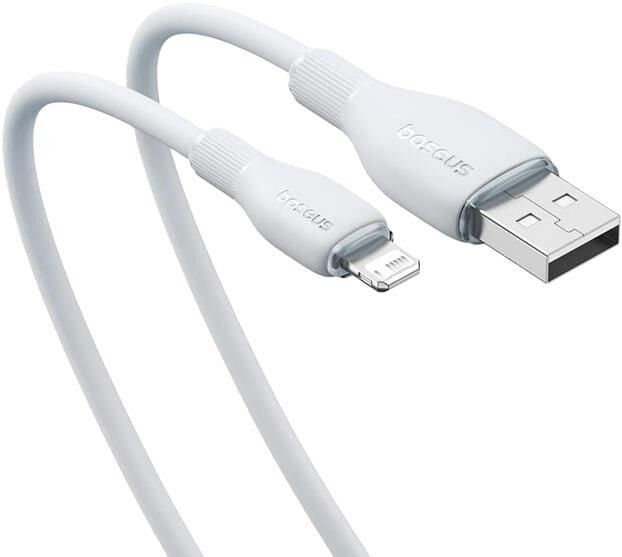 Baseus USB To Ligthning  Kablo 2.4A  1.2m Beyaz (pudding series)