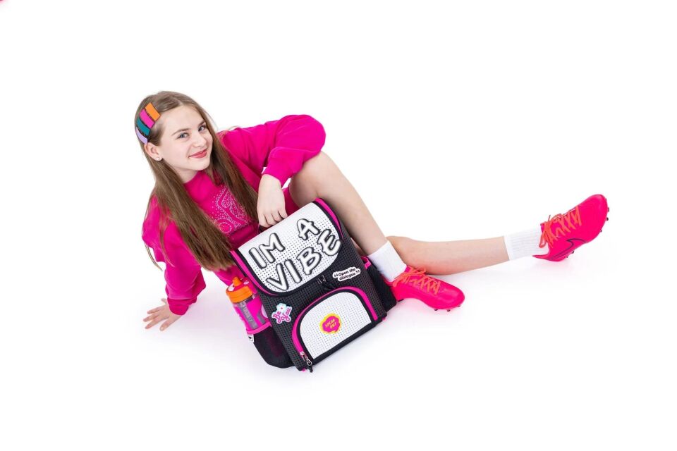 Light Plus Nine Student  Sırt Çantası - Neon Pink