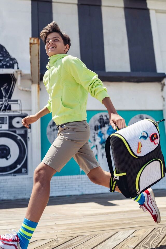 Light Plus Nine Student Sırt Çantası - Neon Lime