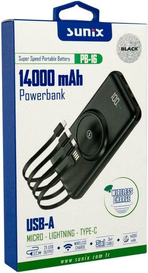 Sunix Pb-16 14000 Mah Powerbank