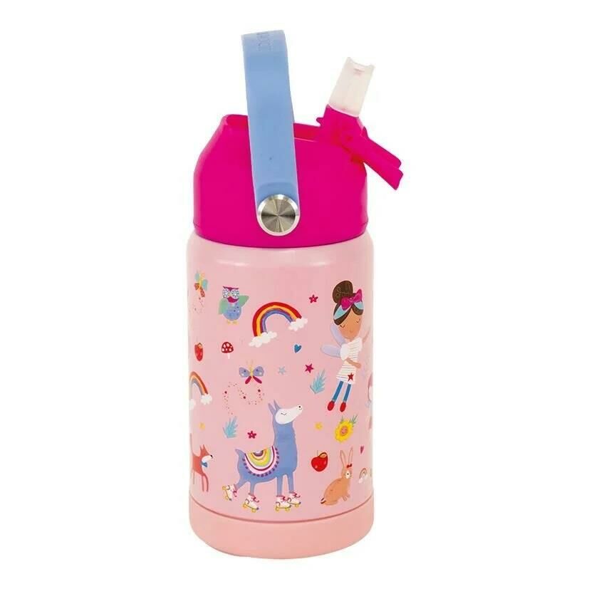 Floss & Rock Paslanmaz Çelik Pipetli Suluk - Rainbow Fairy