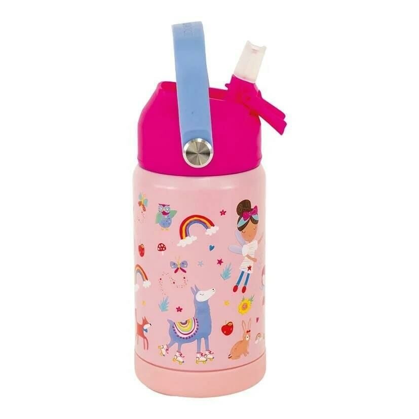 Floss & Rock Paslanmaz Çelik Pipetli Suluk - Rainbow Fairy