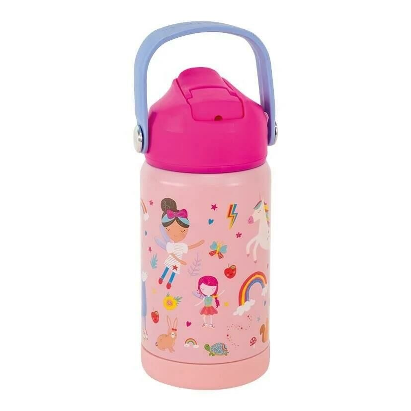 Floss & Rock Paslanmaz Çelik Pipetli Suluk - Rainbow Fairy