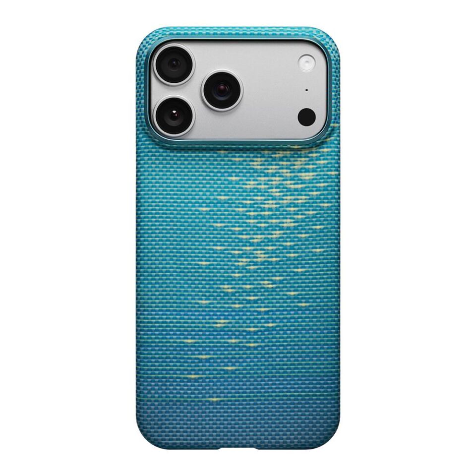 Pitaka iPhone 17 Pro Max Magsafe Özellikli Aramid Fiber  Glints of Gold Ultra Slim Serisi Kılıf