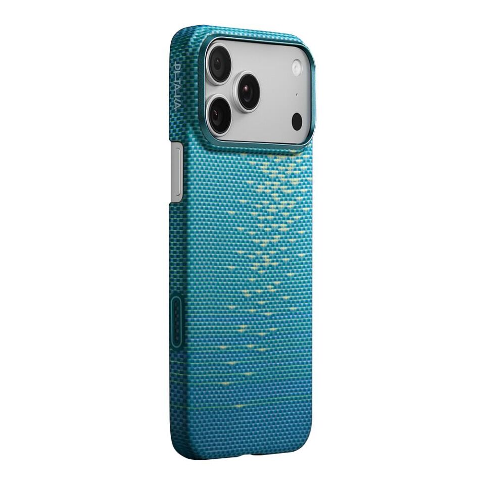 Pitaka iPhone 17 Pro Max Magsafe Özellikli Aramid Fiber  Glints of Gold Ultra Slim Serisi Kılıf Gold