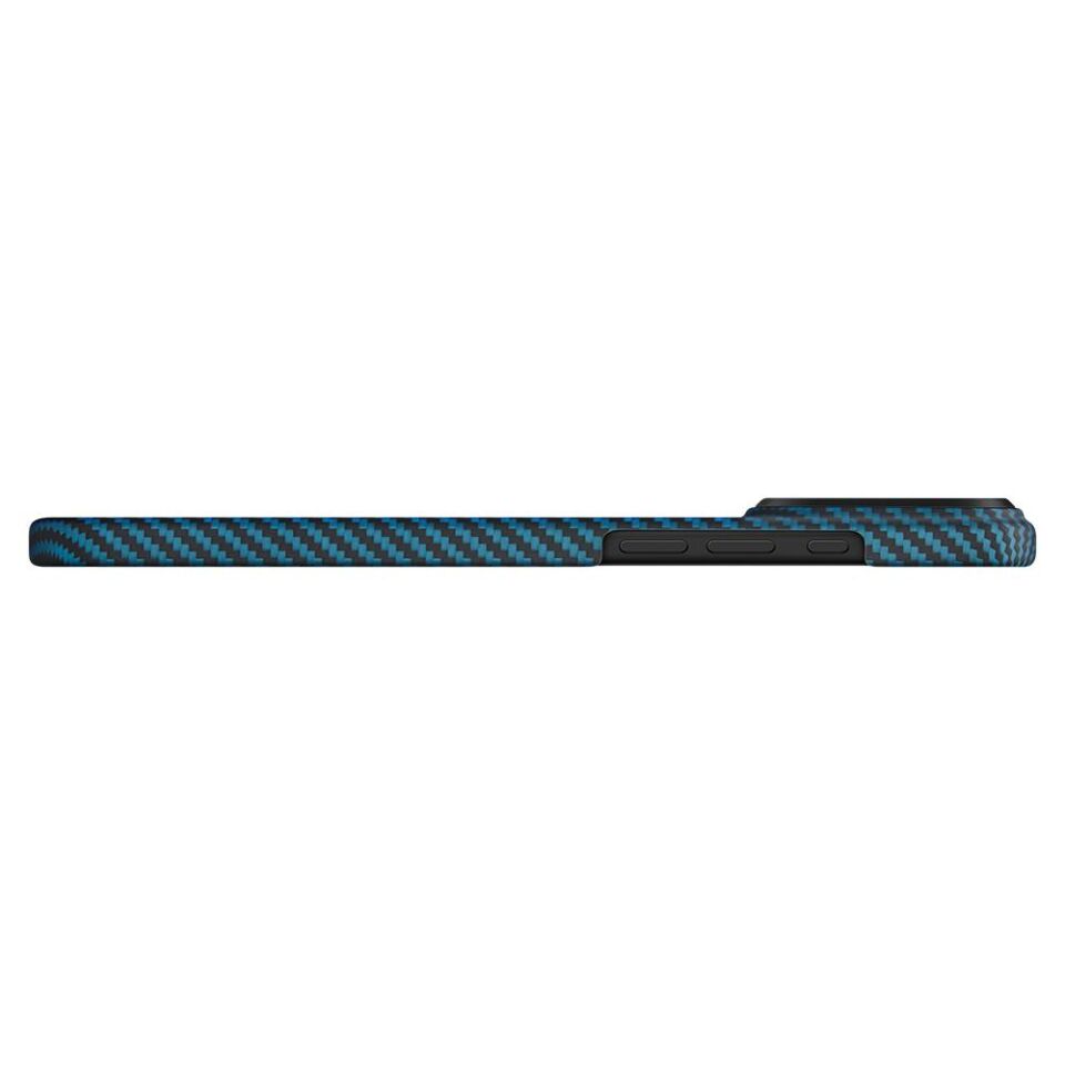 Pitaka iPhone 17 Pro Max  MagSafe Özellikli Kamera Kontrol Butonlu Aramid Fiber  Ultra-Slim Kılıf Mavi