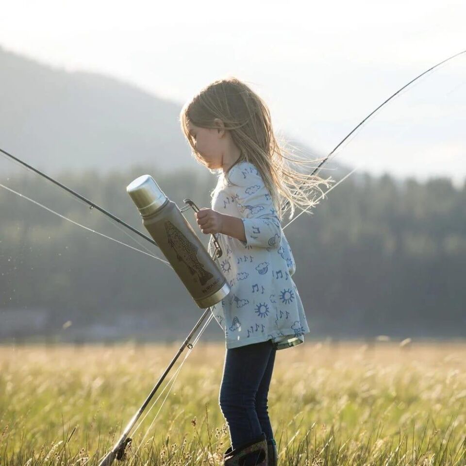 Stanley Klasik Vakumlu 1 lt Çelik Termos Balık Desen
