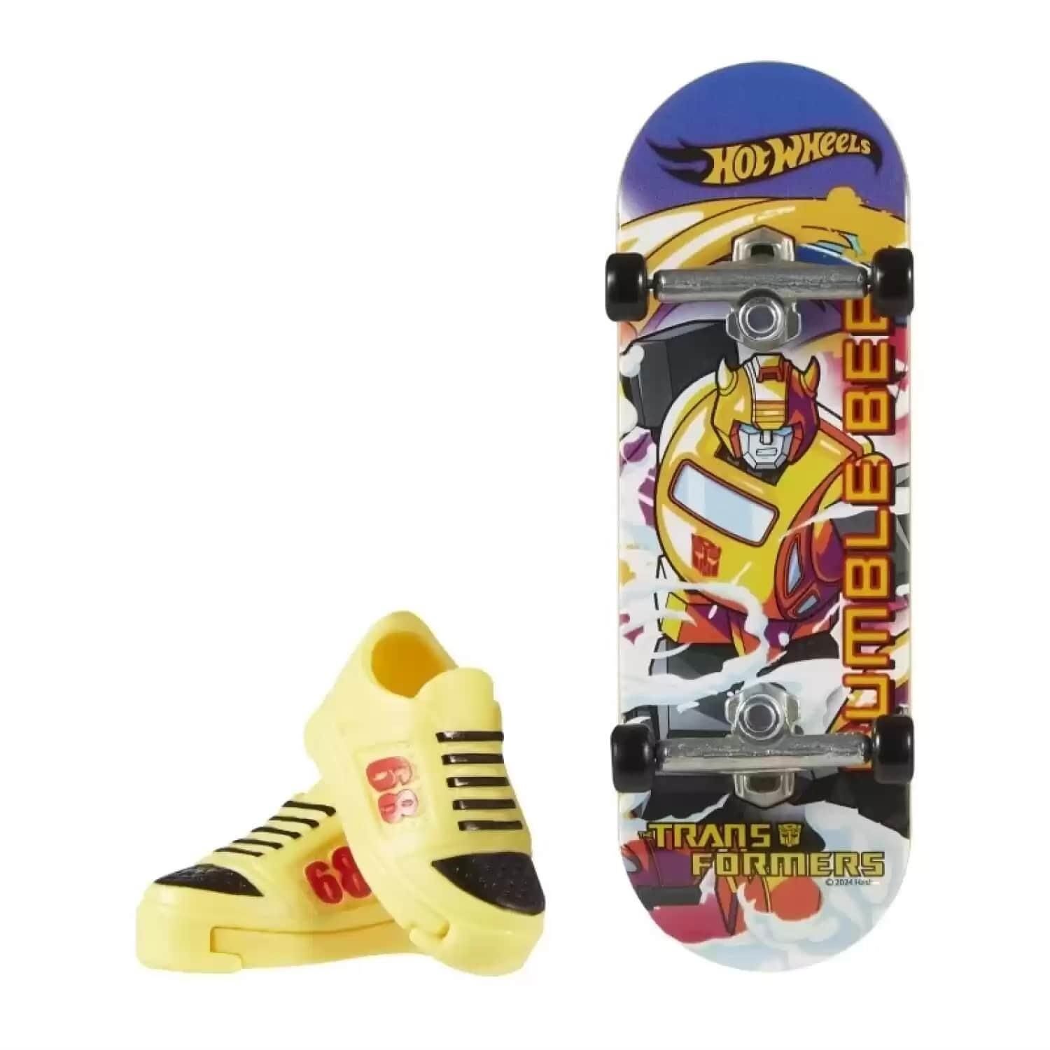 Hot Wheels Skate Parmak Kaykay ve Ayakkabı Paketleri Bumblebee