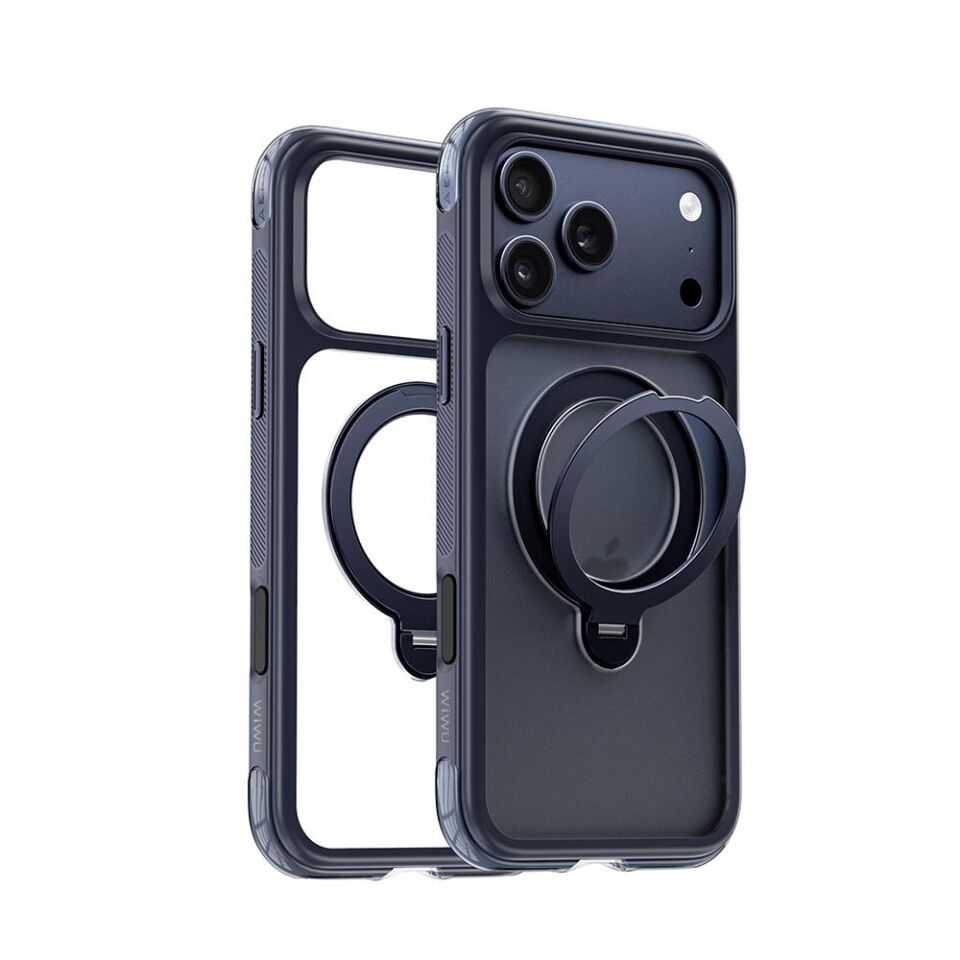 Wiwu AS-203  iPhone 17 Pro Max  AeroShield Ultra Serisi Magsafe Özellikli Airbag Tasarımlı Standlı Kılıf