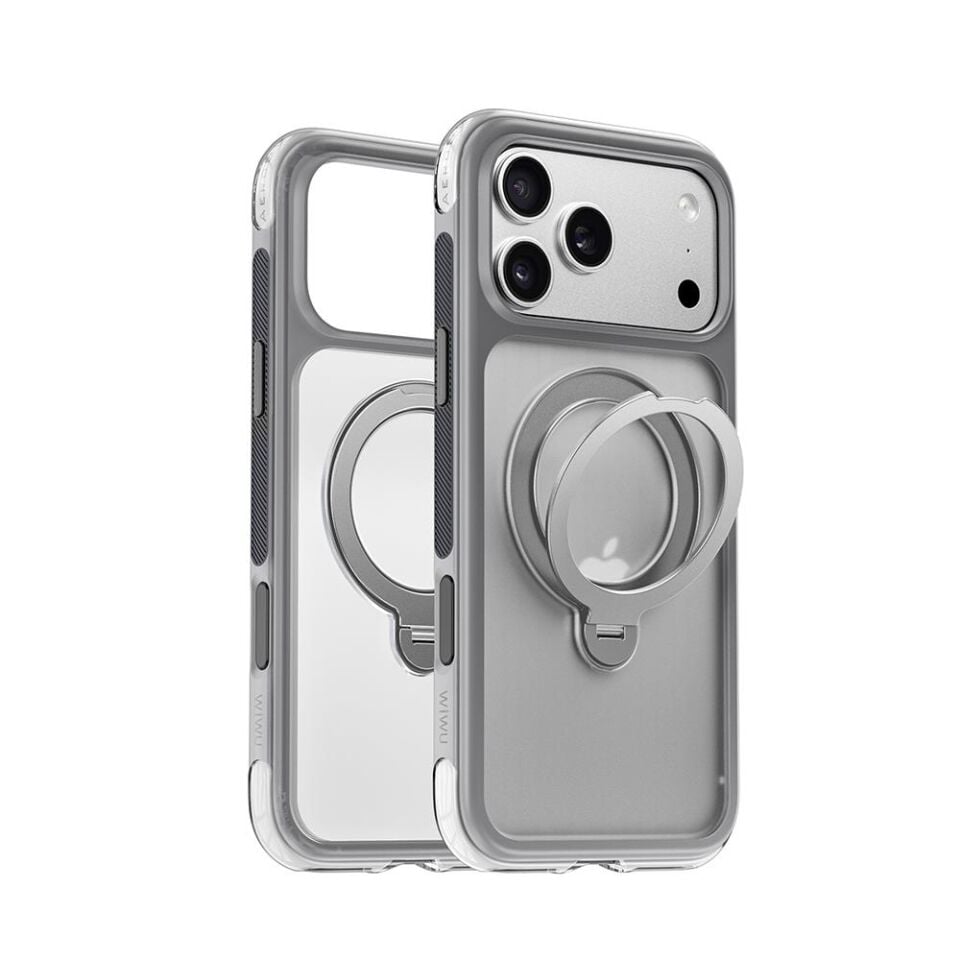 Wiwu AS-203  iPhone 17 Pro Max  AeroShield Ultra Serisi Magsafe Özellikli Airbag Tasarımlı Standlı Kılıf