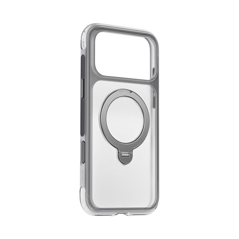 Wiwu AS-203  iPhone 17 Pro Max  AeroShield Ultra Serisi Magsafe Özellikli Airbag Tasarımlı Standlı Kılıf Gri