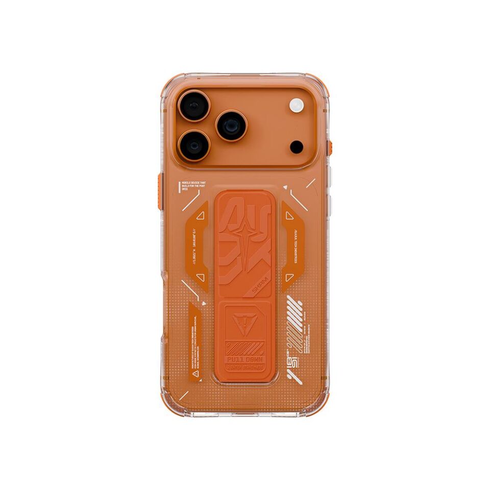 Skinarma iPhone 17 Pro Max  Kılıf Magsafe Özellikli Teknoloji Desenli Helio  Kılıf Füme