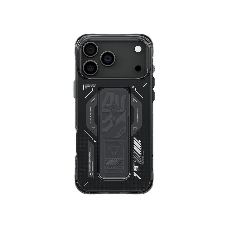 Skinarma iPhone 17 Pro Max  Kılıf Magsafe Özellikli Teknoloji Desenli Helio  Kılıf Turuncu