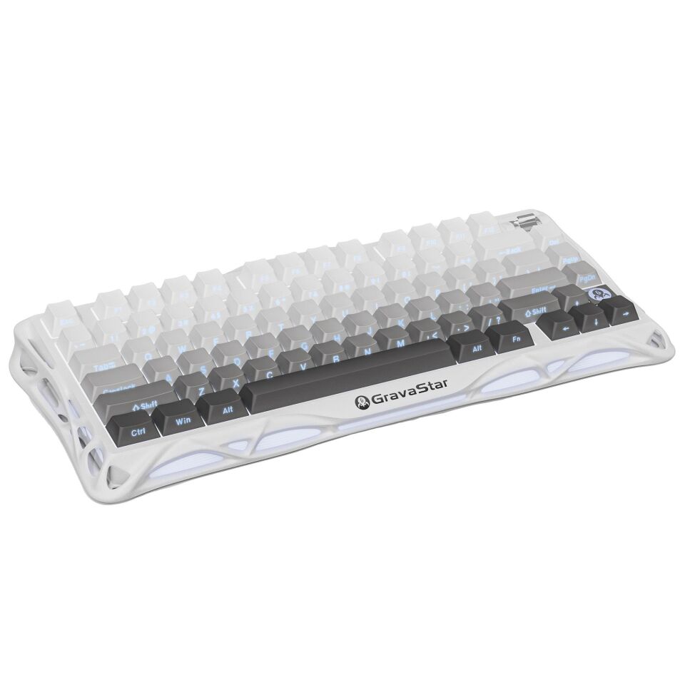 GravaStar Mercury K1 RGB Kablosuz Mekanik Alüminyum Çerçeveli İngilizce Q Gaming Klavye