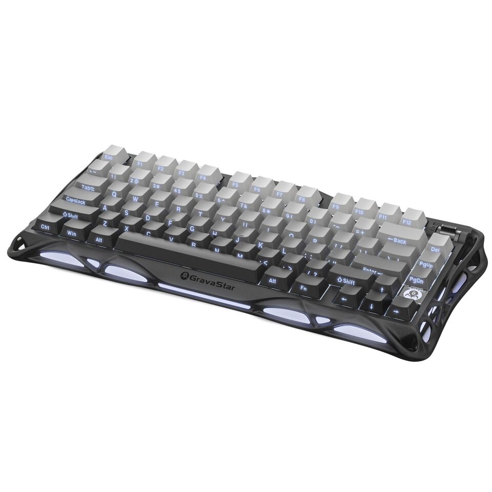 GravaStar Mercury K1 RGB Kablosuz Mekanik Alüminyum Çerçeveli İngilizce Q Gaming Klavye