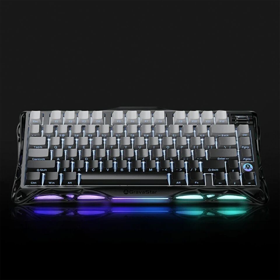 GravaStar Mercury K1 RGB Kablosuz Mekanik Alüminyum Çerçeveli İngilizce Q Gaming Klavye