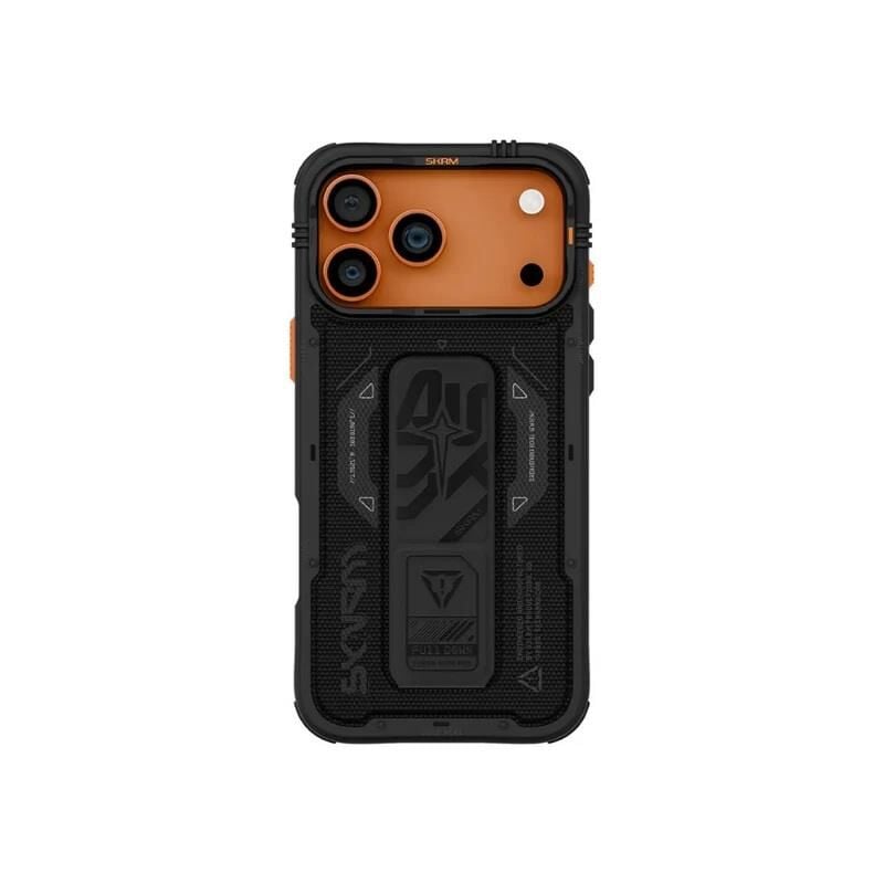 Skinarma iPhone 17 Pro Max  Magsafe Özellikli Airbag Tasarımlı Standlı Phantom Kılıf SİYAH