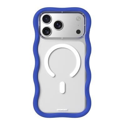 iPhone 17 Pro Max  Magsafe Şarj Özellikli Youngkit Wave Matte Serisi Kılıf Lacivert