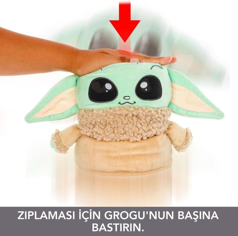 Star Wars Jumping Grogu Özellikli Peluş HPG48