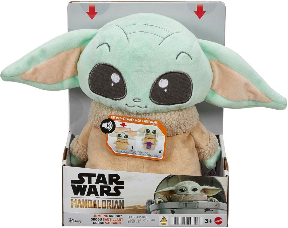 Star Wars Jumping Grogu Özellikli Peluş HPG48