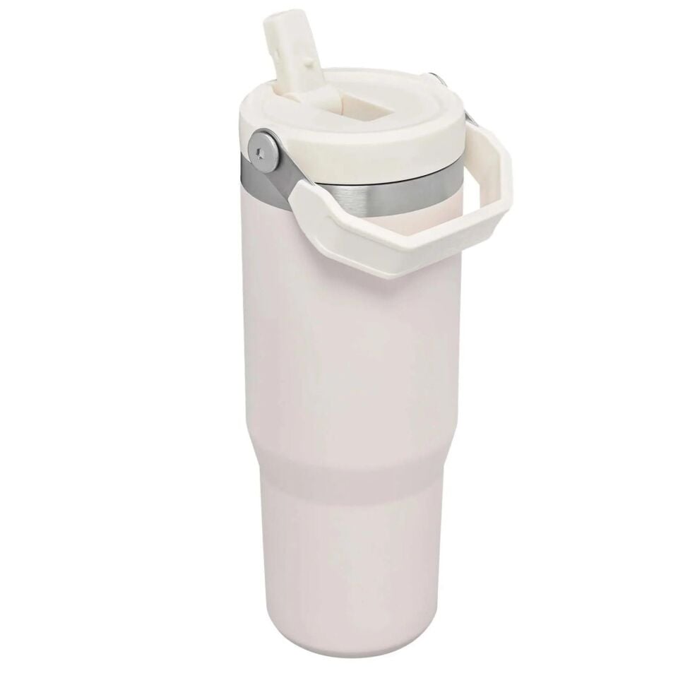Stanley The Iceflow Flip Straw Pipetli Termos Bardak 0.89 L Rose