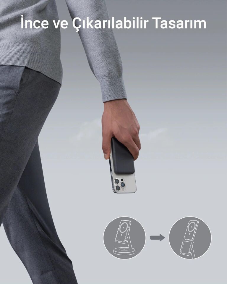 Anker 633 MagGo Manyetik Kablosuz Şarj Cihazı (MagSafe)