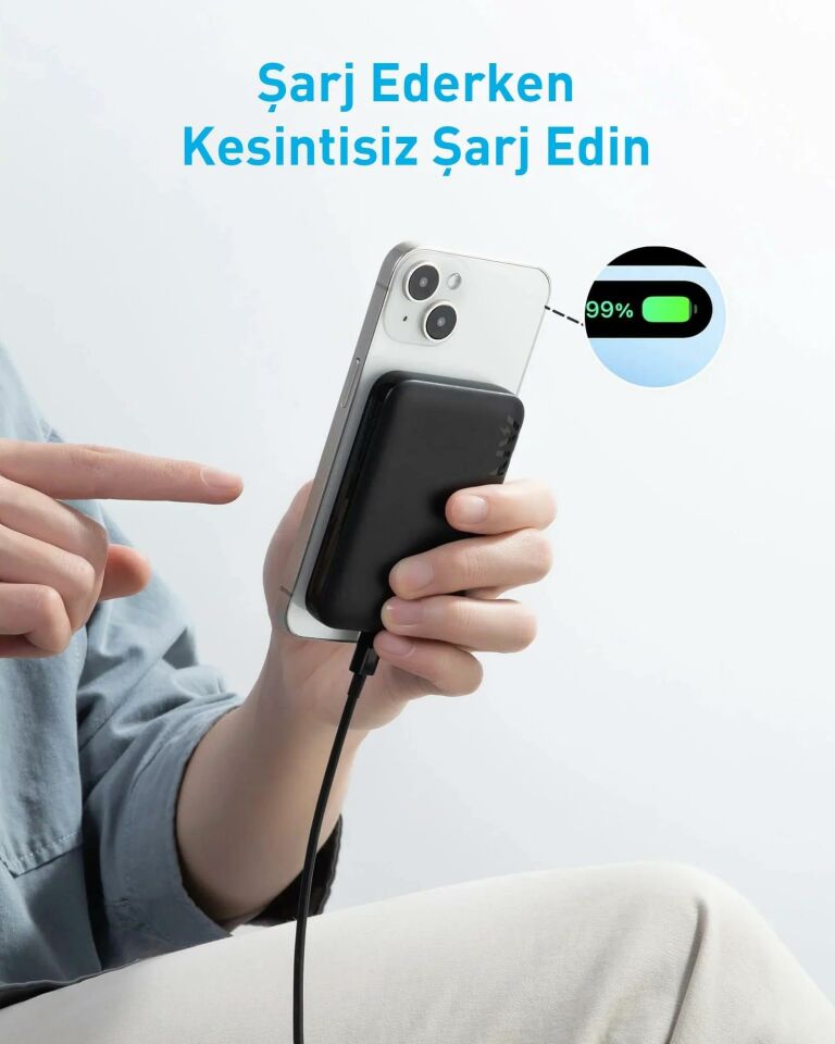 Anker 321 MagGo Powerbank  - A1616 Siyah