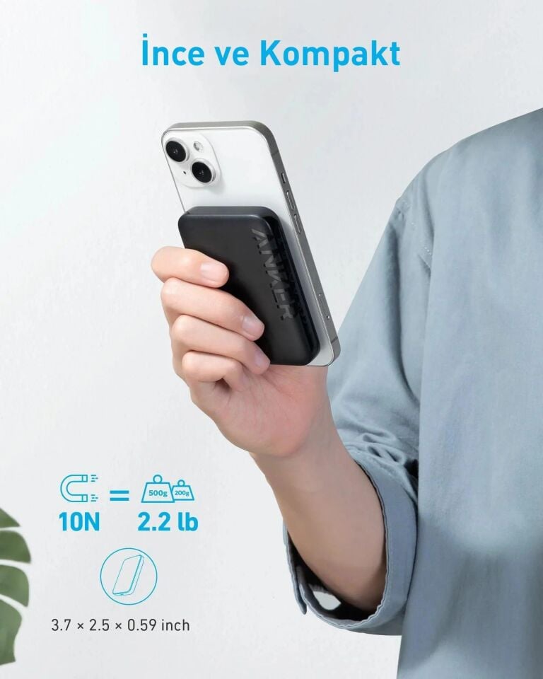 Anker 321 MagGo Powerbank  - A1616 Beyaz