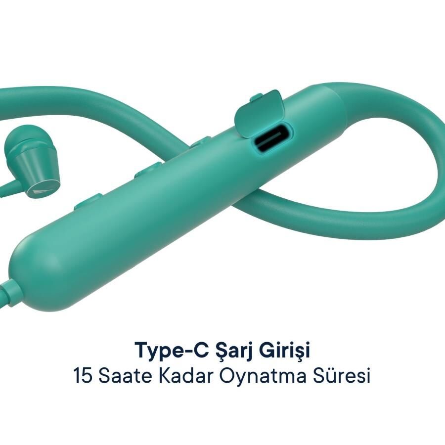 Nautica B310 Boyun Askılı Kulak İçi Bluetooth Kulaklık Yeşil