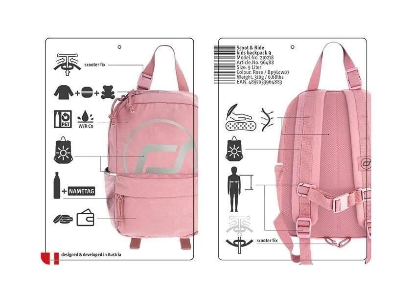 Scoot And Ride - Çocuk Sırt Çantası S-M Pembe