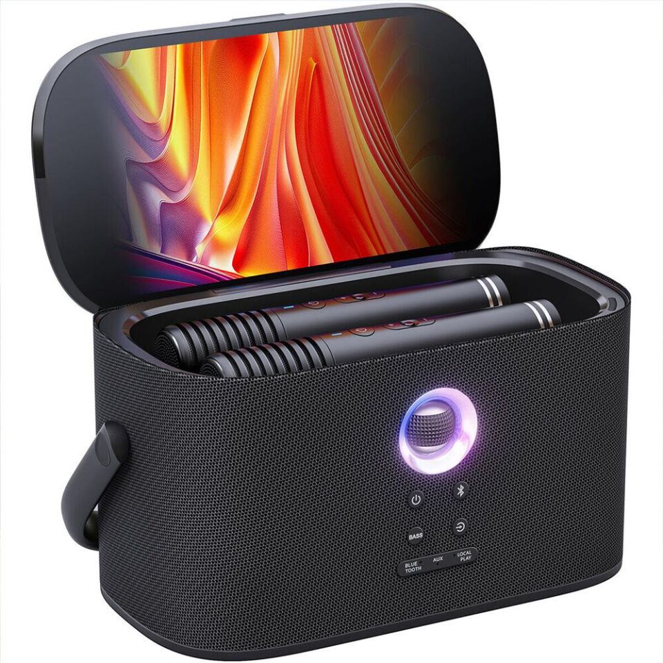 Ikarao Shell S2 8 Tabletli Çift Mikrofonlu Karaoke Bluetooth Hoparlör