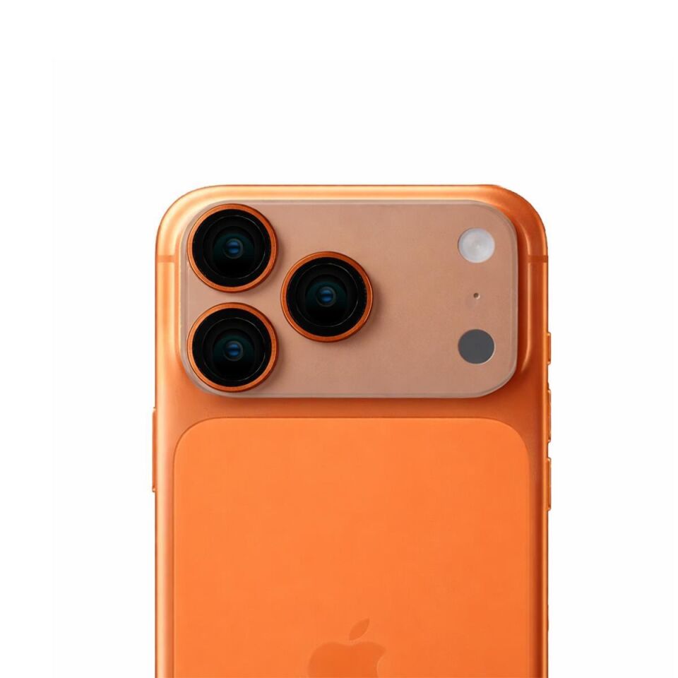 KUZOOM Pvd Double-Color iPhone 17 Pro / 17 Pro Max Uyumlu Kamera Lens Koruyucu Dark Blue
