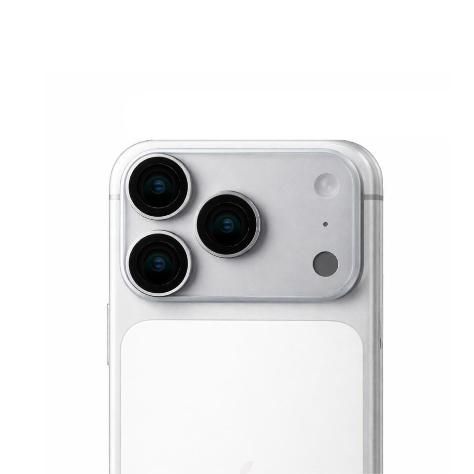 KUZOOM Pvd Double-Color iPhone 17 Pro / 17 Pro Max Uyumlu Kamera Lens Koruyucu Dark Blue