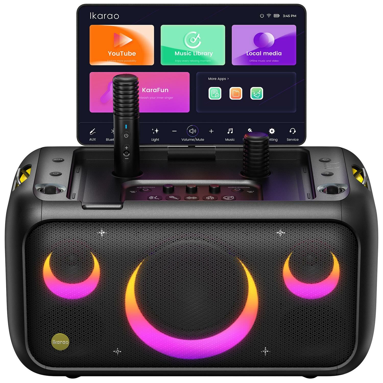 Ikarao Break X1 13,3 Tabletli Çift Mikrofonlu Karaoke Bluetooth Hoparlör