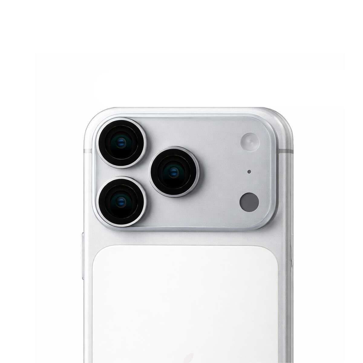KUZOOM Pvd Double-Color iPhone 17 Pro / 17 Pro Max Uyumlu Kamera Lens Koruyucu Gümüş