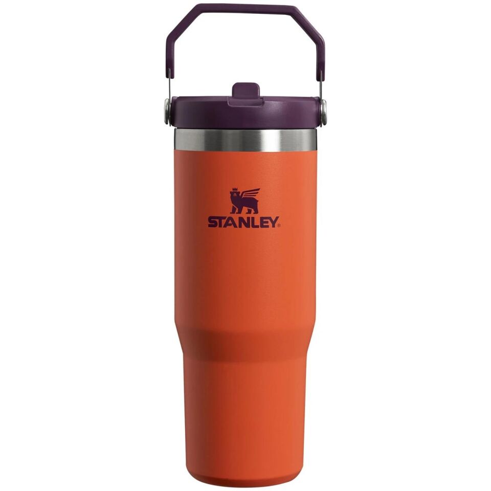 Stanley The Iceflow Flip Straw Pipetli Termos Bardak 0.89 L Tigerlily