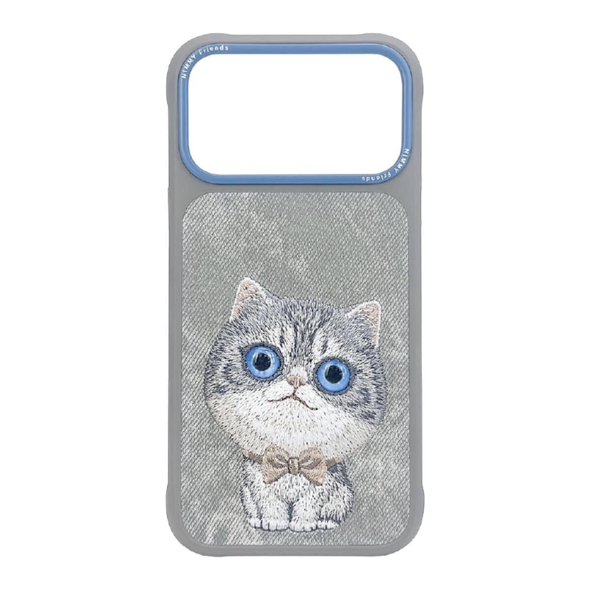 Nımmy iPhone 17 Pro Max Uyumlu | New Big Eye Cute Pets Serisi 3D Takip Eden Gözlü Kedi Kılıf 2.0