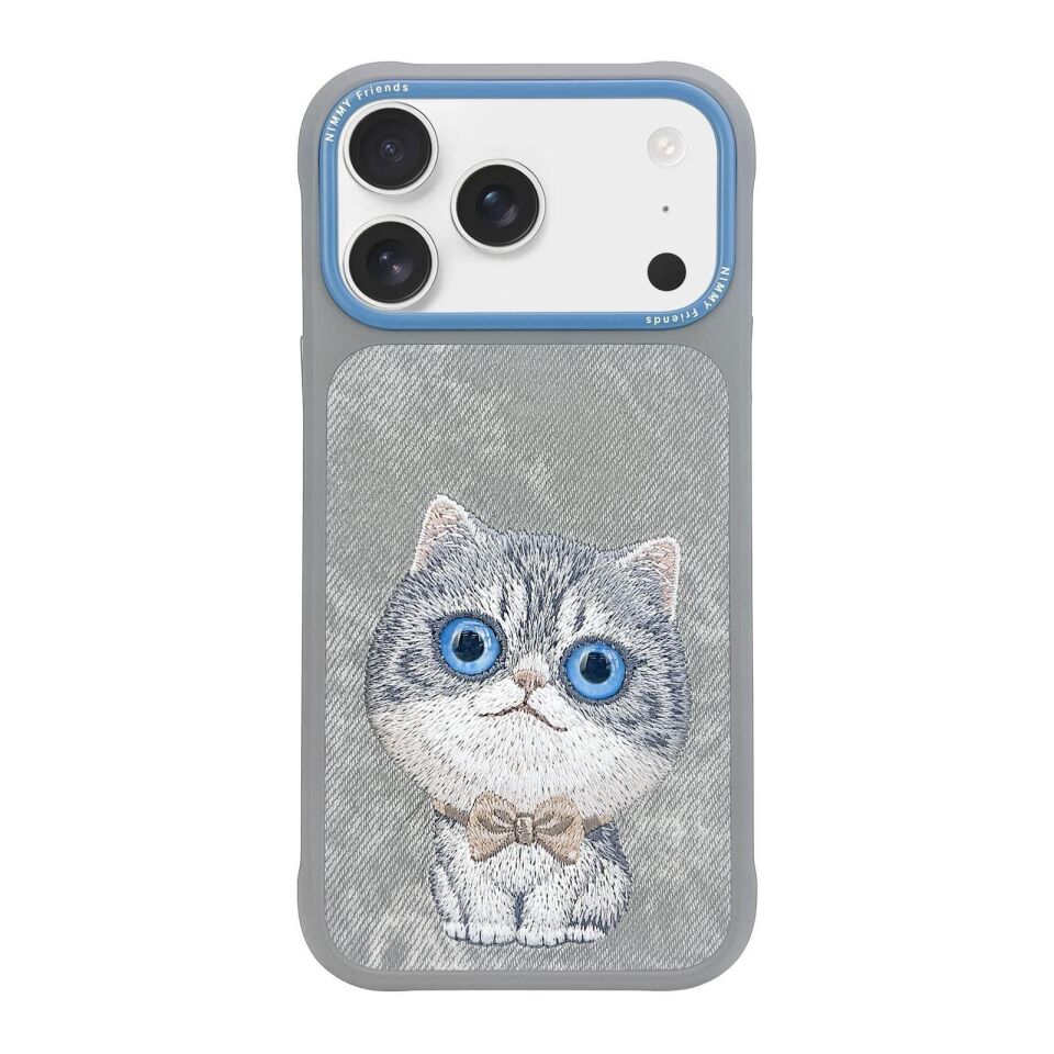 Nımmy iPhone 17 Pro Max Uyumlu | New Big Eye Cute Pets Serisi 3D Takip Eden Gözlü Kedi Kılıf 2.0