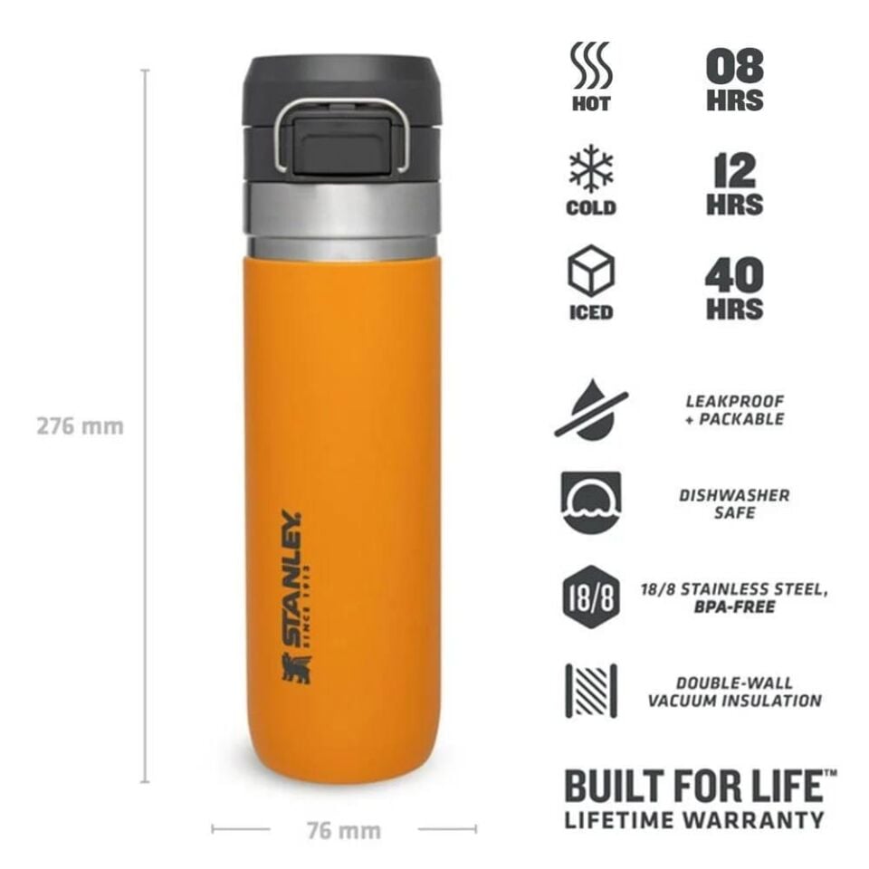 Stanley GO Quick Flip Su Şişesi 0.70 L Safran
