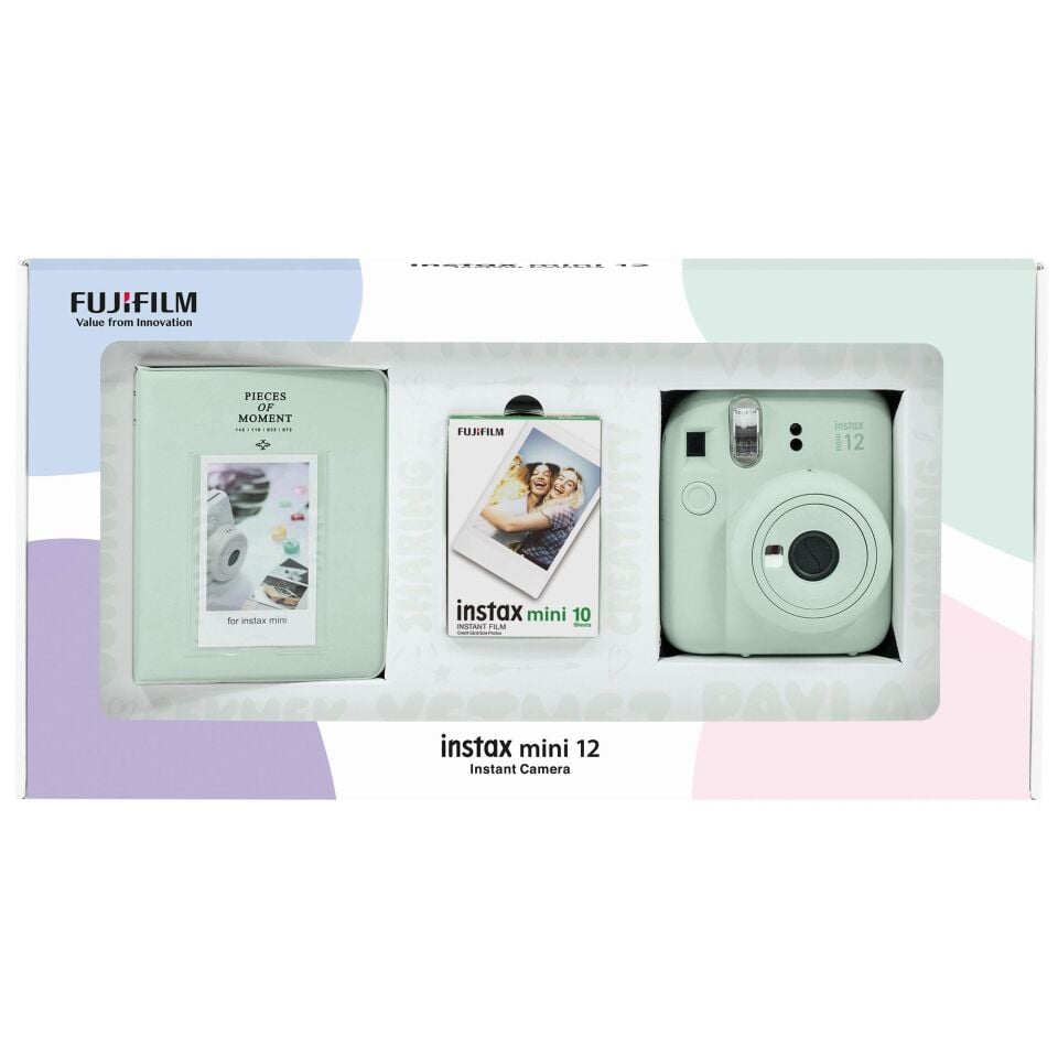 İnstax Mini 12 10LU Film ve PVC Albüm Bundle Box Yeşil