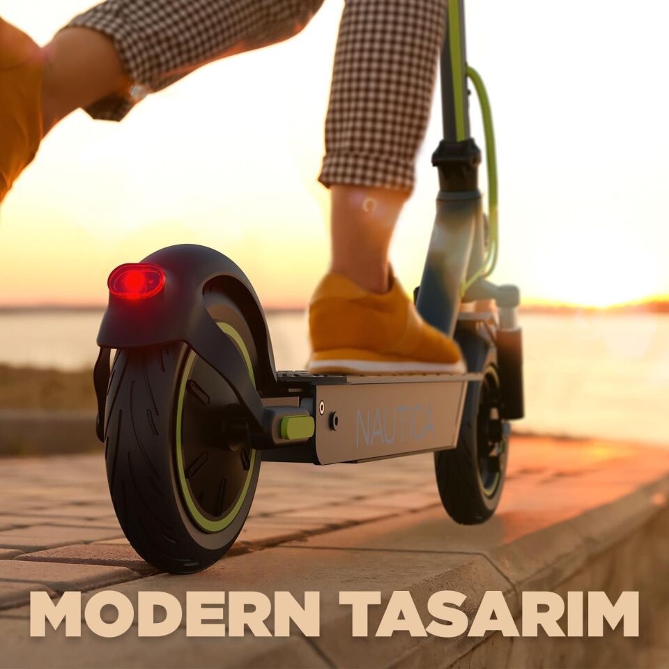 Nautica Drive C500 Katlanabilir Elektrikli Scooter Petrol Yeşili