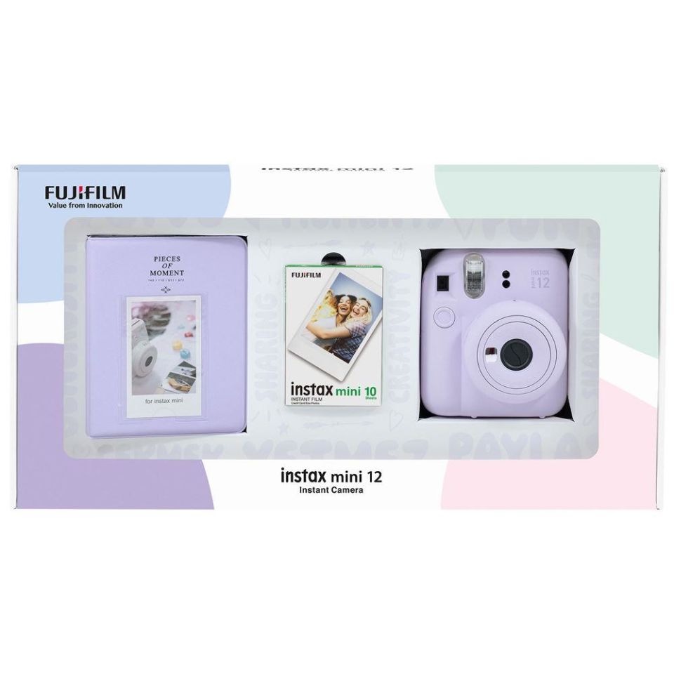İnstax Mini 12 10LU Film ve PVC Albüm Bundle Box Lila