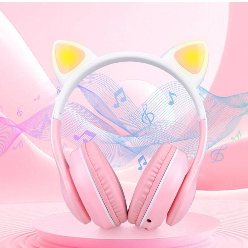 Zore Kedi Kulaklı  RGB Işıklı Bluetooth Kulaklık STN-28 Pro