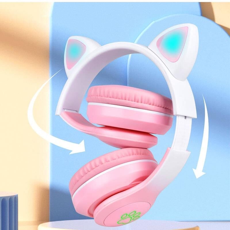 Zore Kedi Kulaklı  RGB Işıklı Bluetooth Kulaklık STN-28 Pro