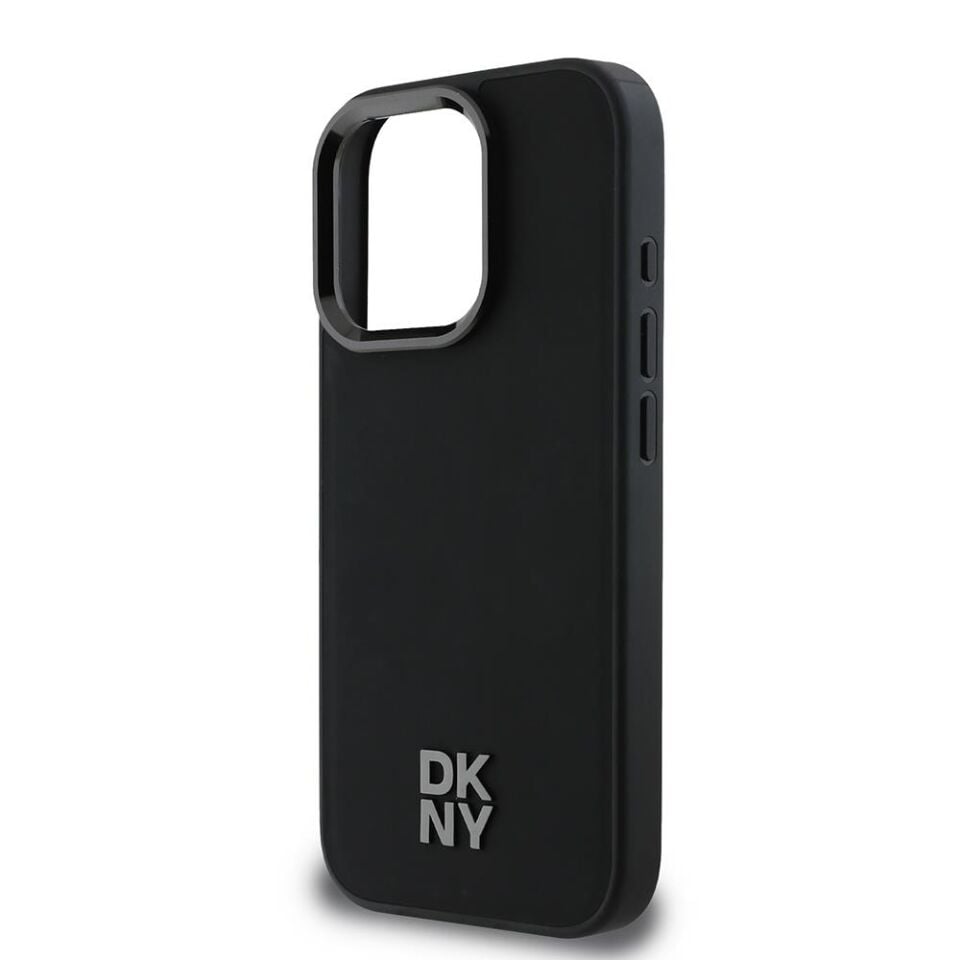Apple iPhone 16 Pro Max Kılıf DKNY Orjinal Lisanslı Magsafe Şarj Özellikli Metal Logolu PU Deri Plain Kapak