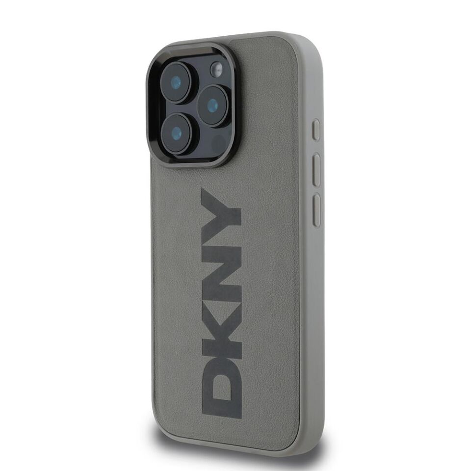 Apple iPhone 16 Pro Kılıf DKNY Orjinal Lisanslı Magsafe Şarj Özellikli PU Deri Plain Kapak