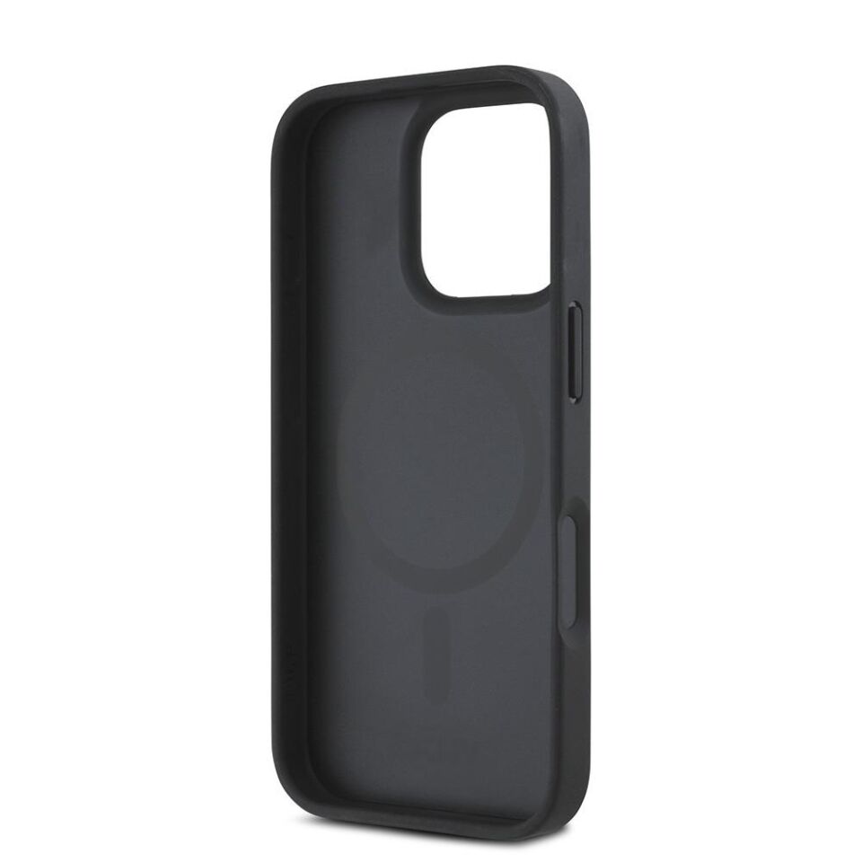 Apple iPhone 16 Pro Max Kılıf DKNY Orijinal Lisanslı Magsafe Şarj Özellikli 3D Yazılı Repeat Pattern Kapak