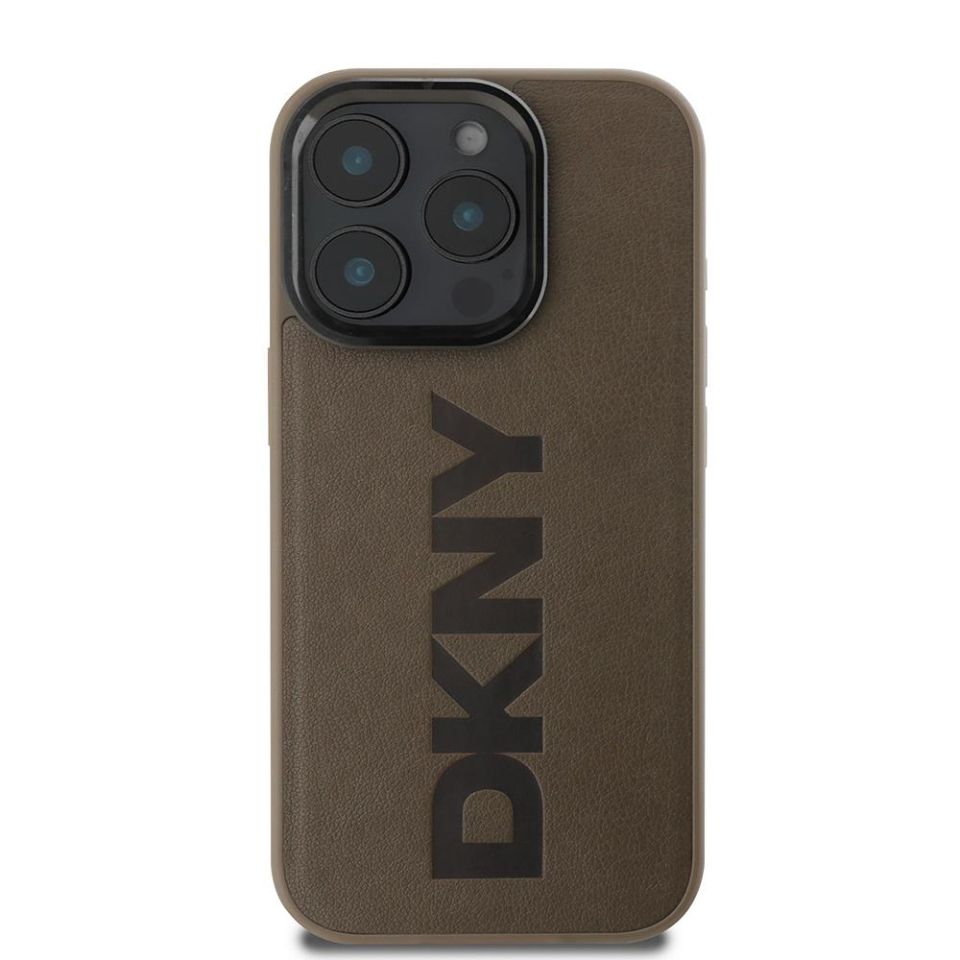 Apple iPhone 16 Pro Max Kılıf DKNY Orijinal Lisanslı Magsafe Şarj Özellikli PU Deri Plain Kapak