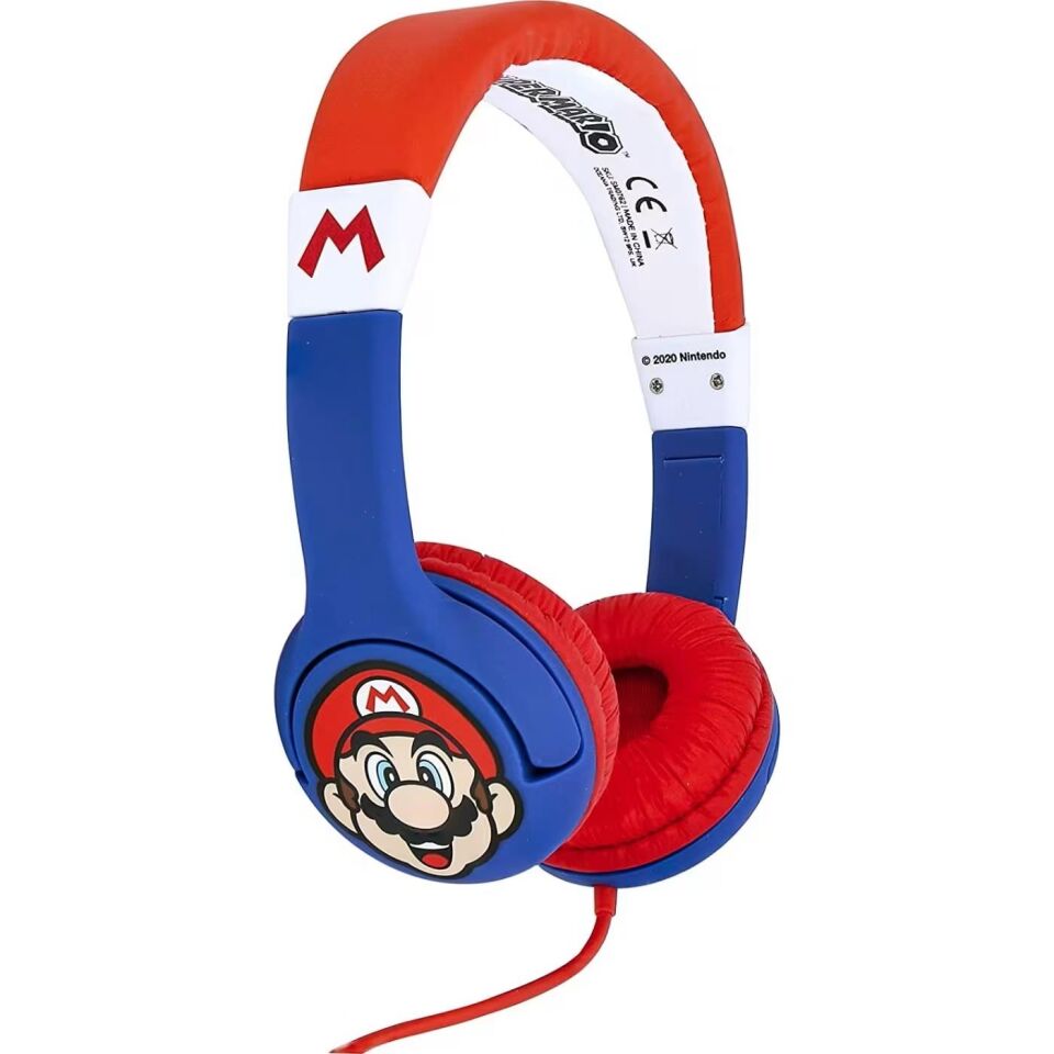 OTL  Super Mario Çocuk Kulaklığı 3.5 mm Stereo Jaklı Mavi